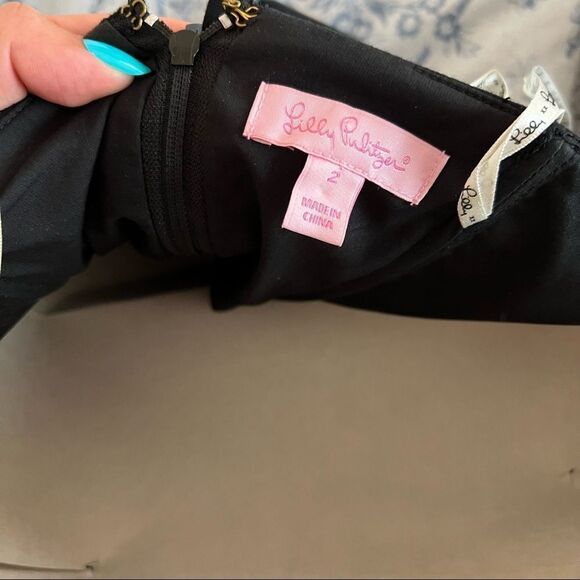 Lilly Pulitzer Crystal Late Night Toile Embellished Strapless Dress - Picture 5 of 11